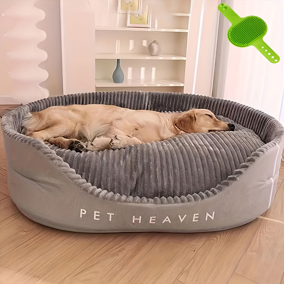 Machine Washable, Bite Resistant, Anti-Slip, All Season Comfort for Medium & Large Dogs, Removable Cover – Large Dog Bed Washable Orthopedic Pet Bed - product image