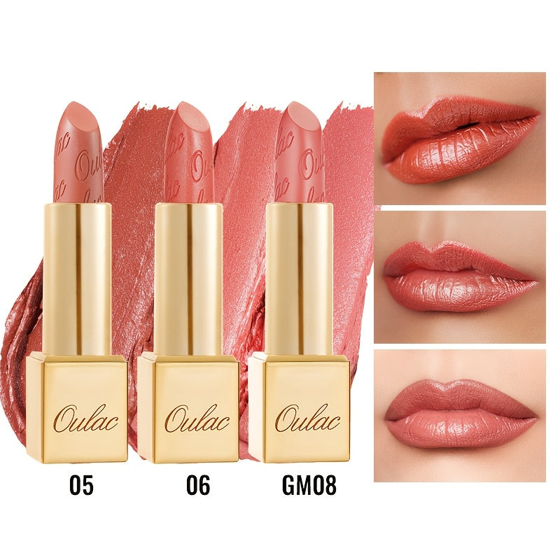 Metallic Lipstick Set 3 Pcs 24-Hour Smudge-Proof Transfer-Resistant Glossy Finish Full Coverage Long Lasting Lip Color Makeup Gift Set for Women 12.9G Each - product image 21