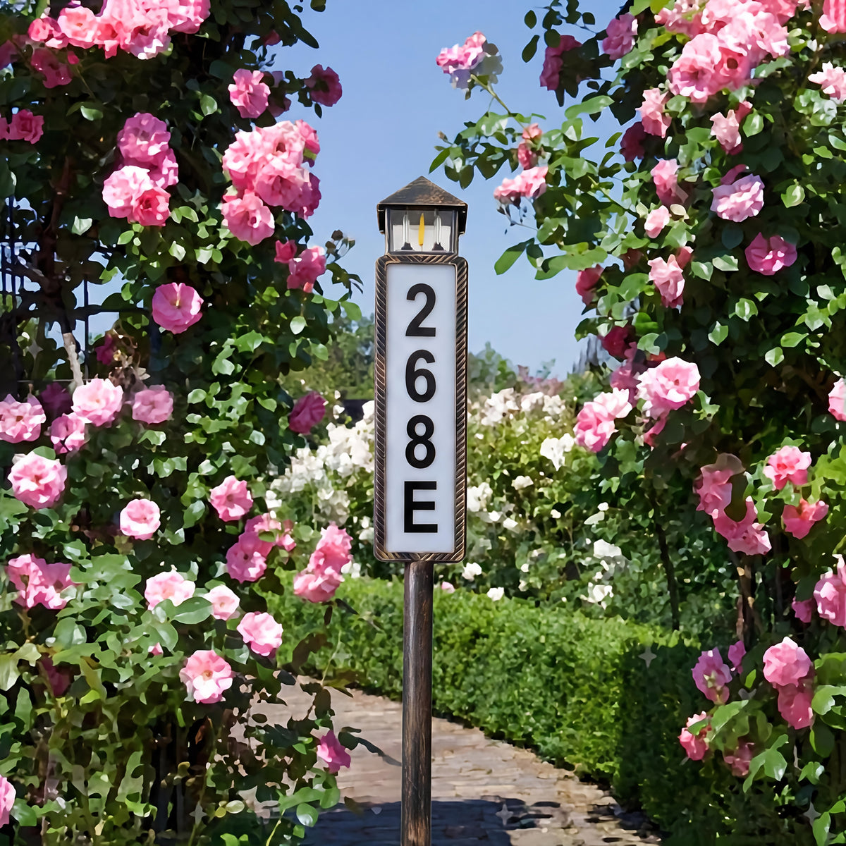 Solar Luminous House Number Sign, 3 Modes LED Lighted Address Board, Clear Visibility at Night, Suitable for Courtyards, Residences, and Apartments, Easy - product image 8