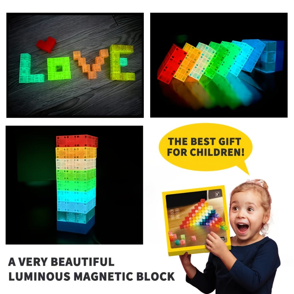 True Three-Dimensional STEM Building Blocks Set, Geometry Magnet Cube Toy for Toddlers Boys & Girls Ages 3 4 5 6, Creative Open-Ended Construction, Birthday - product image 6
