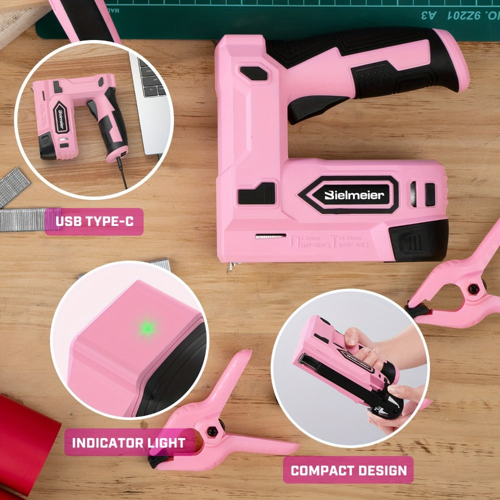 Cordless Stapler Nailer 2-in-1, 20V/4V Brad Nailer Without Compressor, Lightweight with Safety Striker Guard, Battery & Charger Included, 1600/2000 Nails & Staples, for Carpentry,  - product image 9