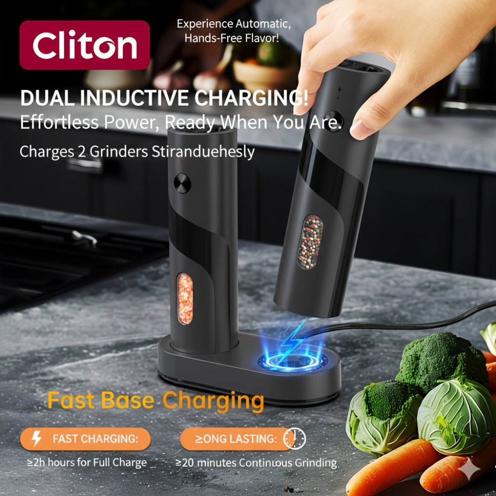 Electric Salt and Pepper Grinder Set – Rechargeable Automatic Mills with LED Light, Adjustable Coarseness & 3.72oz Capacity for Home Kitchen, BBQ, Restaurant & Outdoor Entertaining - product image 14