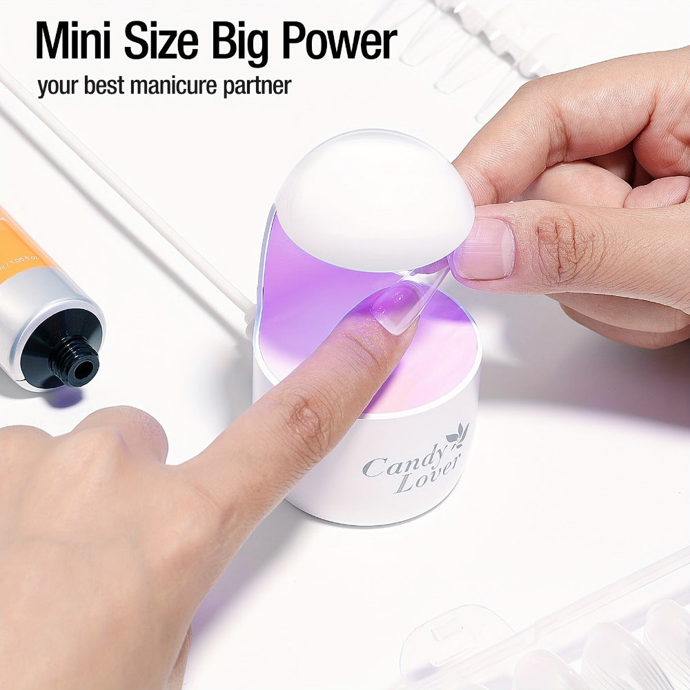 Mini UV LED Nail Lamp – Portable Compact Gel Nail Curing Light for Travel & Home | Fast Gel Polish Dryer for DIY Nail Art, Gel Extensions & Beginner Manicure, One-Button Easy Opera - product image 7