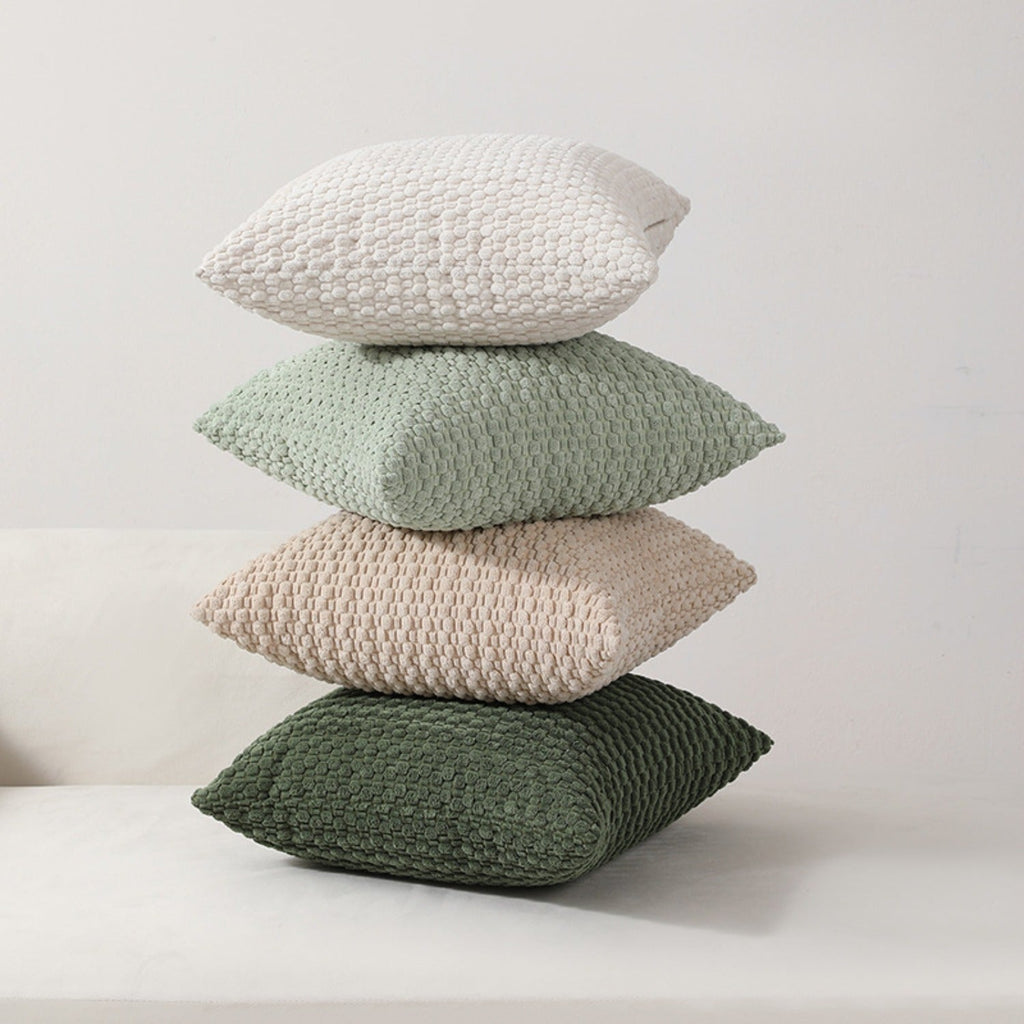 Pillow Covers Set of 4 Boho Plaid Double Sided Plush 18x18 20x20 Inch Zipper Machine Washable Decorative Cushion Covers for Sofa Bed Office Chair Warm Winter Home Decor - product image 13