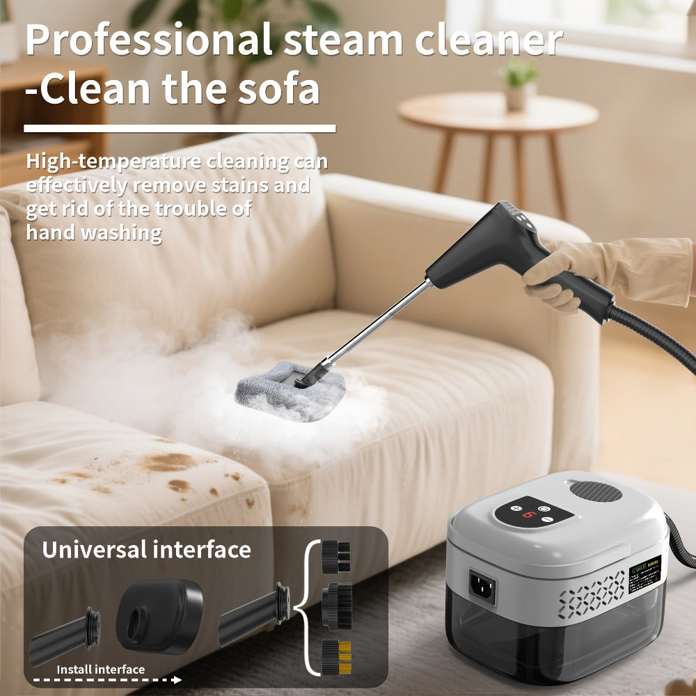 Handheld Steam Cleaner High Pressure High Temperature LCD Multi-Speed for Kitchen Grease Sofa Tile Grout Carpet Home Cleaning - product image 2