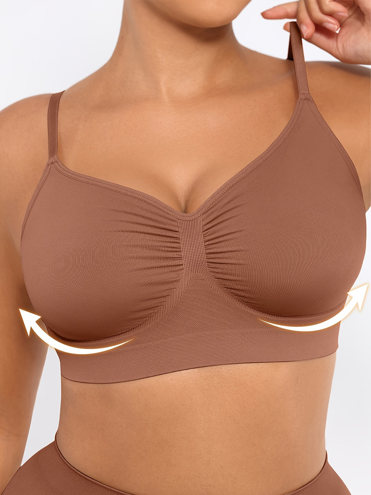 Women's Push-Up Seamless Bra with Breathable Design and Back Control - product image 13