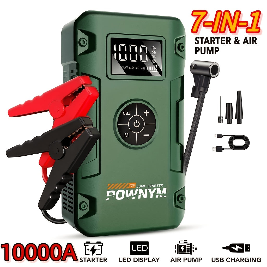 10000A Car Jump Starter and 10000A 7-in-1 Jump Starter with Air Pump, 150PSL Car Battery Starter, Suitable for 2.64-Gallery Gasoline Or 2.38-Gallery Diesel - product image 3