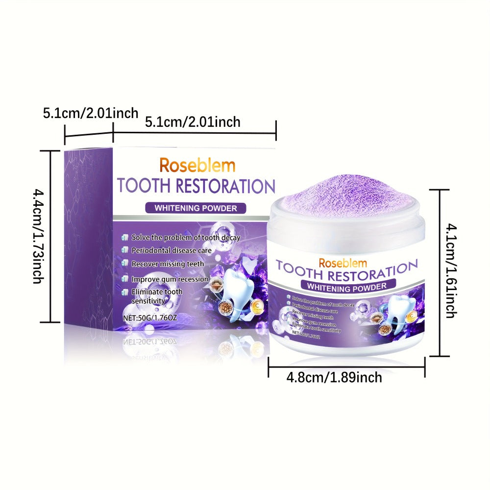 Tooth Repair Mineral Powder with Natural Purple Coating – 2-Pack Remineralizing Tooth Powder for Sensitive Teeth, Gum Protection, Fresh Breath & Daily Oral Care for Adults and Teen - product image 2