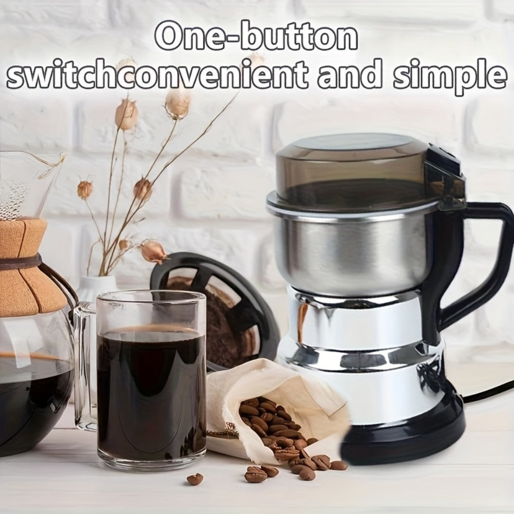 Electric Coffee Grinder 400ml 14oz 4-Blade Stainless Steel 10 Second Quick Grinding for Coffee Beans Spices Nuts Grains Dry Wet Dual Purpose Food Processor 25000 RPM - product image 4