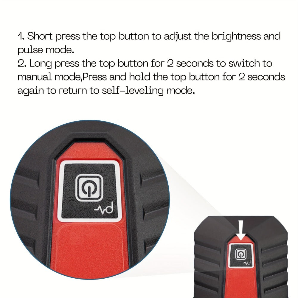 Laser Level Self Leveling 100ft 30m Two Line 360 Degree Magnetic Base Manual Pulse Mode Adjustable Brightness for Construction Tile Flooring Picture Hanging DIY Home Projects - product image 11