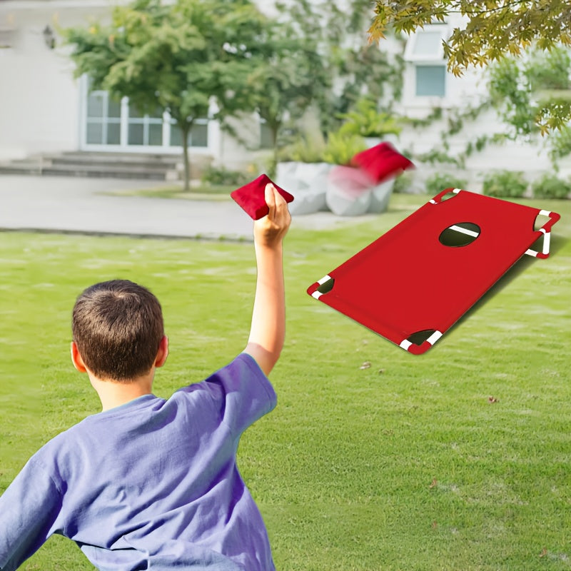 Cornhole Game Set with 12 Bean Bags Cornhole Boards Red Blue Gift Box for Outdoor Backyard Camping Beach Indoor Party Yard Games Holiday Gift Family Fun Bean - product image 4