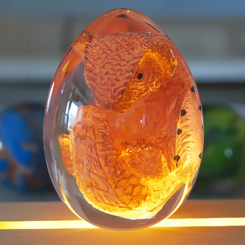Dragon Egg Statue Crystal Transparent Resin Dinosaur Egg Figurine Handcrafted Collectible for Fantasy Lovers Home Decor Shelf Display Birthday Gift - product image 14