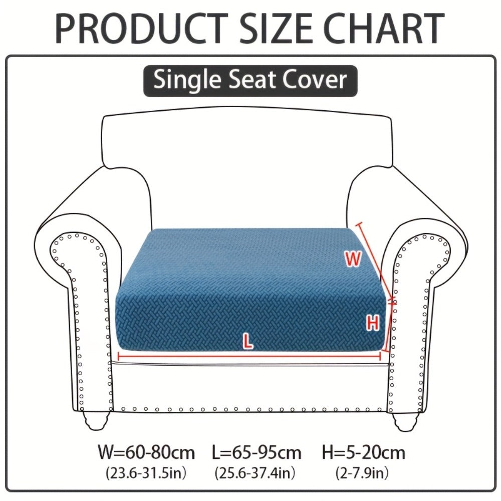 Jacquard Stretch Sofa Cover Non-Slip | Elastic Wear-Resistant Couch Slipcover, Polyester Jacquard Fabric, 1 to 4 Seat Sectional L-Shape, Armrest Backrest, Machine Washable - product image 33