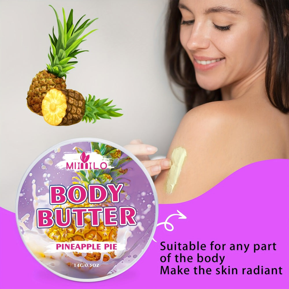 Fruity Body Glaze Set 8 Scents 100g×2 – Pineapple Coconut Strawberry Coffee Peach Doughnut Birthday Cake Non-Greasy All-Day Moisturizing Travel Size Body Lotion Gift for Women - product image 16