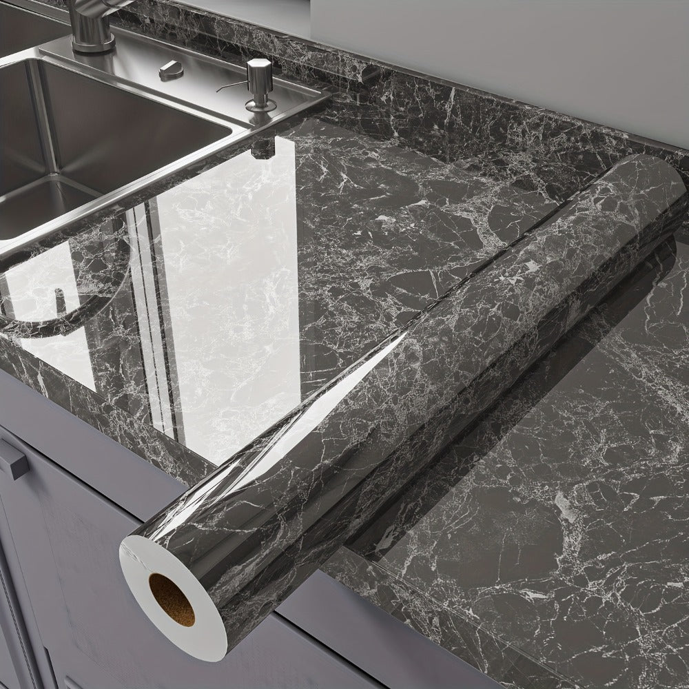 Marble Peel and Stick Wallpaper Roll - Waterproof Oil-Proof Self-Adhesive Wall Contact Paper for Kitchen Backsplash Bathroom Countertop - product image 2