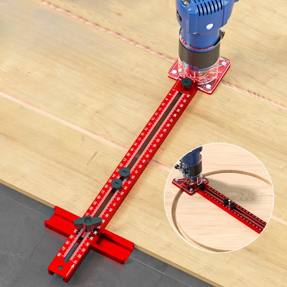 Circle Cutting Jig 3-in-1 Woodworking Router Fixture Expandable 3.54 to 24 Inch Diameter Adjustable Slotting Positioning Tool for Precision Circular Hole Milling DIY Professional - product image 18
