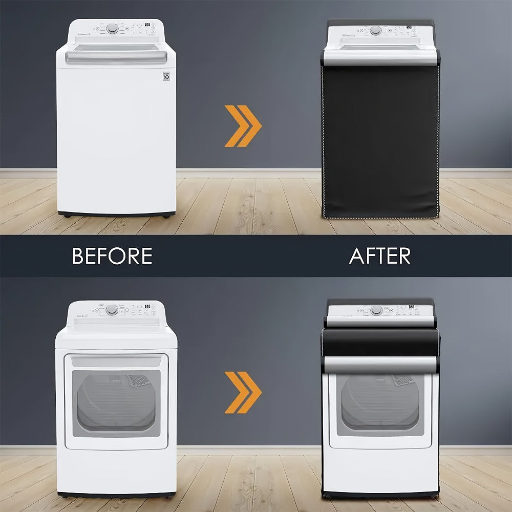 Washer Dryer Cover 420D Heavy Duty Waterproof, Indoor Outdoor Washing Machine Protector with Zipper Window, Fits Top Load & Front Load Washers Dryers, Dustproof UV-Resistant Laundr - product image 7