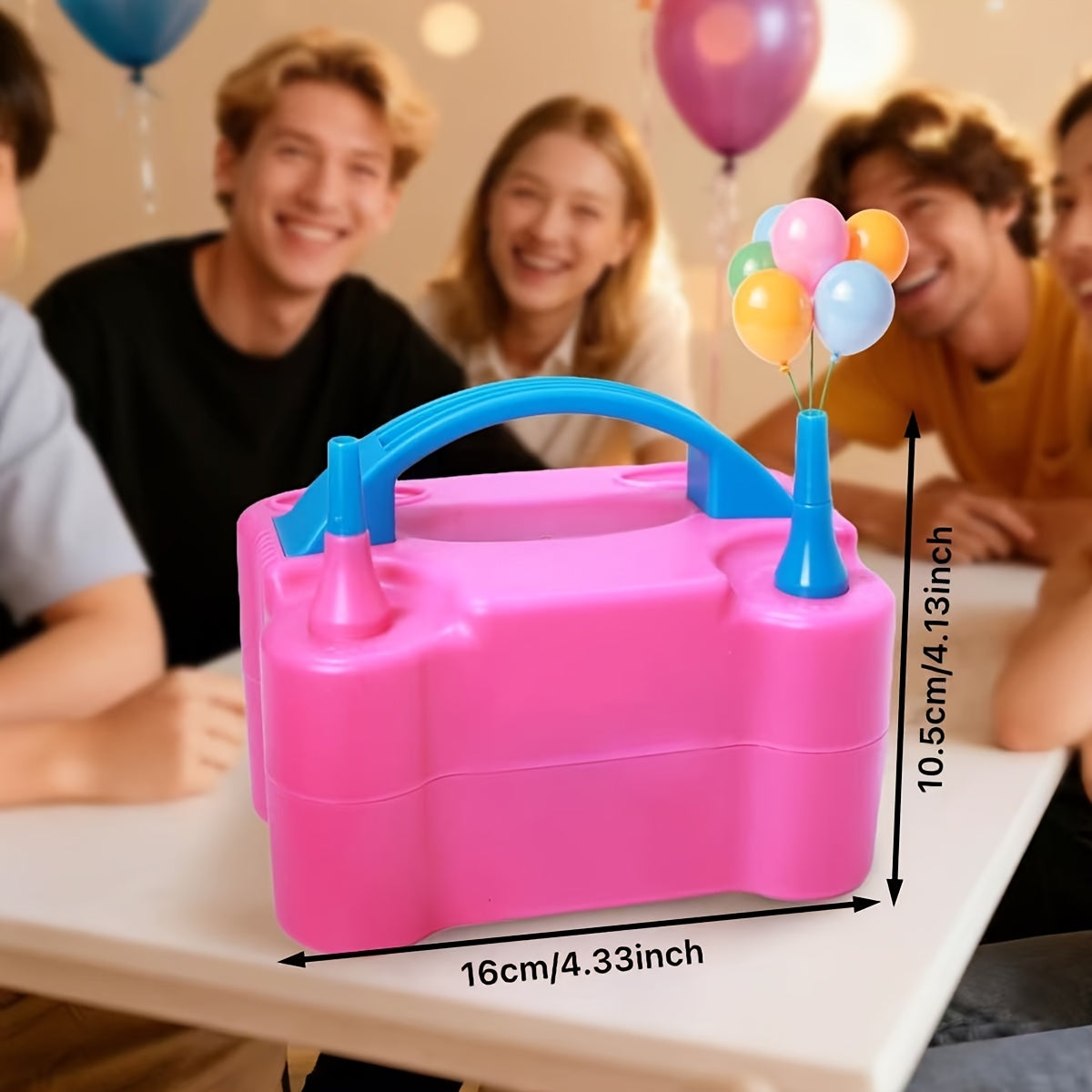Electric Balloon Pump 3-in-1 Carry-along Inflator Deflator Fast Inflation for 260Q Foil Mylar Latex Double-Stuffed Balloons Pool Inflatables No Battery Required