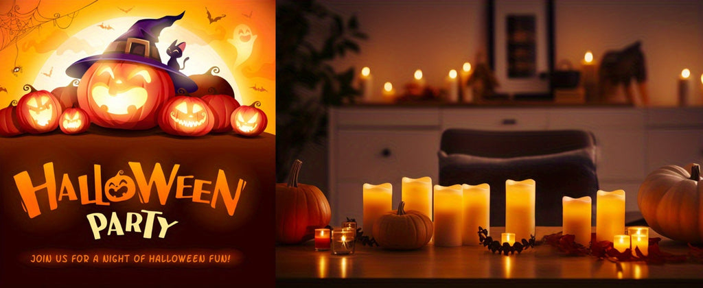 Flameless LED Candles 24pcs with 4 Remote Controls Timer Waterproof IP44 Battery Operated 4 5 6 Inch Warm White for Wedding Halloween Home Decor Indoor Outdoor - product image 12