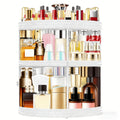 Rotating 360 Makeup Organizer Spinning Cosmetic Storage Display Rack 7 Adjustable Layers Large Capacity Skincare Holder for Vanity Countertop Bathroom Dresser White Blue Gray - product image 14
