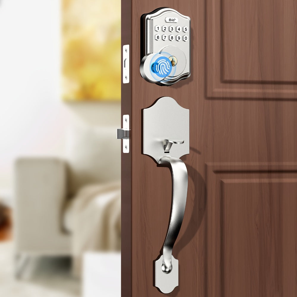 Keypad Deadbolt Lock Fingerprint Keyless Entry – Electronic Door Lock with Code Fingerprint & Key, 300 Users Temporary Code for Front Door Home Office - product image 3