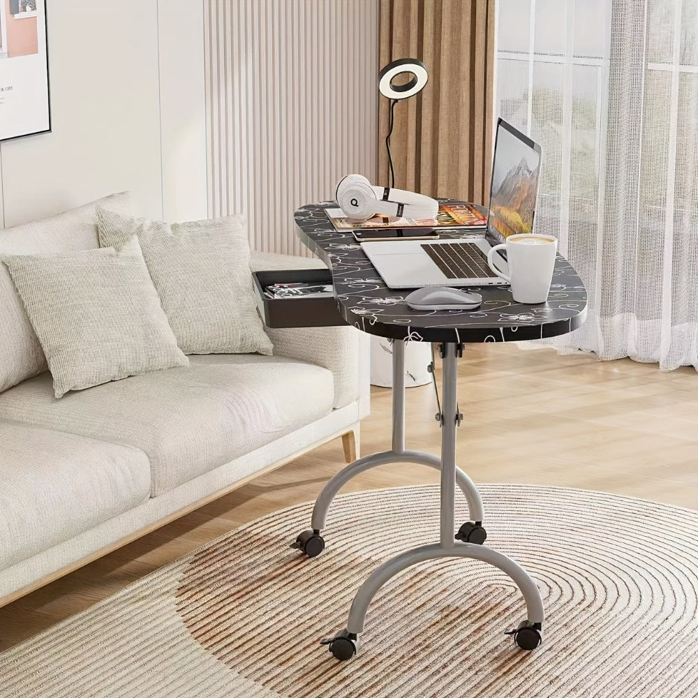 Foldable Nail Table with LED Lamp Drawer Lockable Wheels Wrist Cushion & Carrying Bag – Portable Manicure Station for Nail Salon Technician Home Studio White - product image 19