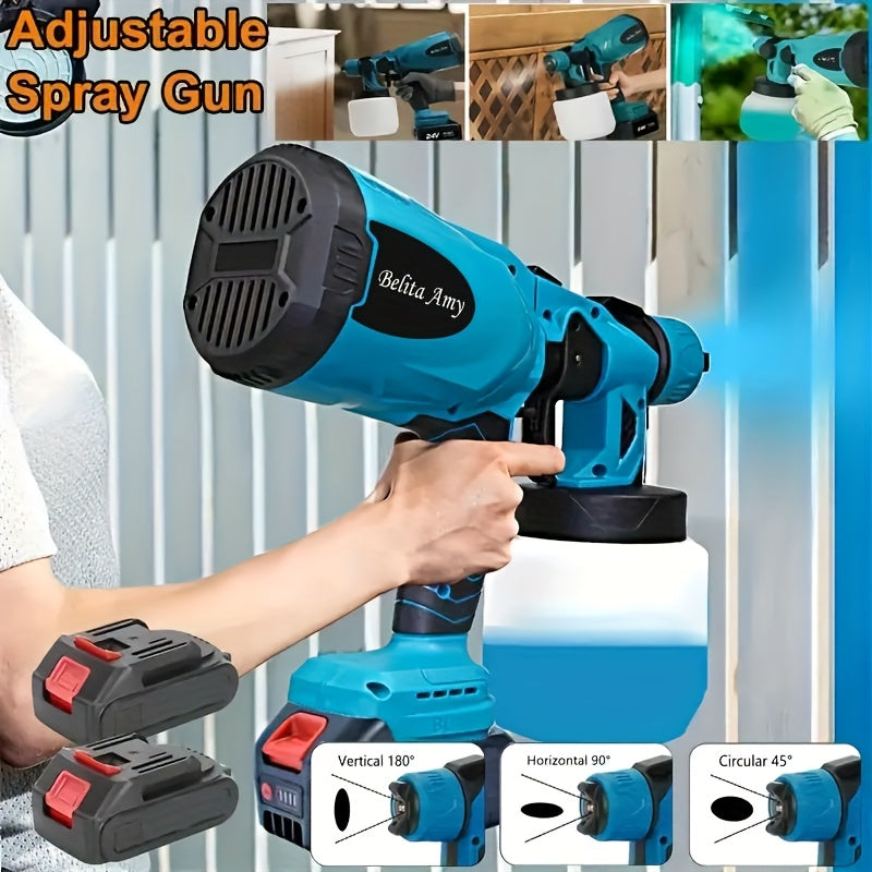 High Pressure Paint Sprayer Electric Airless HVLP Spray Gun, 3 Spray Patterns, Electric Paint Sprayer 27.05oz Container, Easy to Clean for House Painting - product image 7
