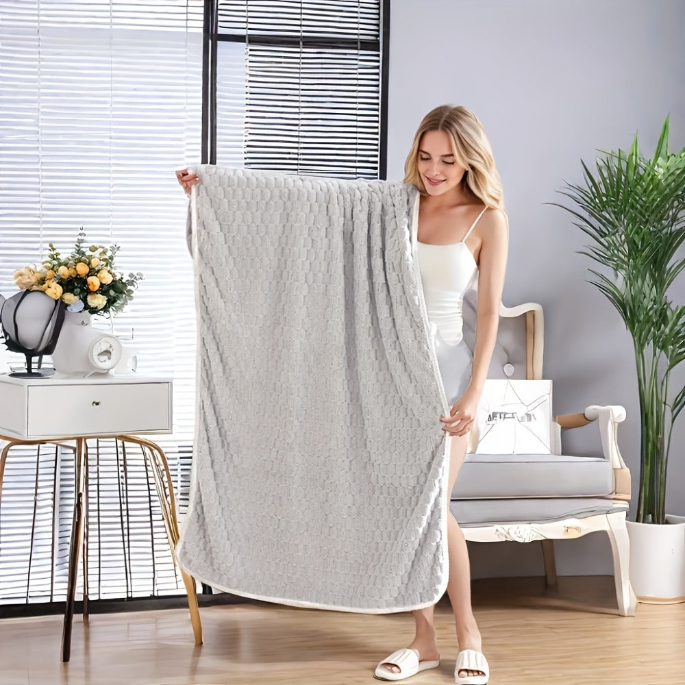 Waffle Weave Bath Towels Set 4 Pack or 8 Pack - Ultra Soft Super Absorbent Quick Dry Microfiber Moire Textured Towels | Spa Gym Travel Daily Use | Multi-Color Sets Gray Pink Blue B - product image 24
