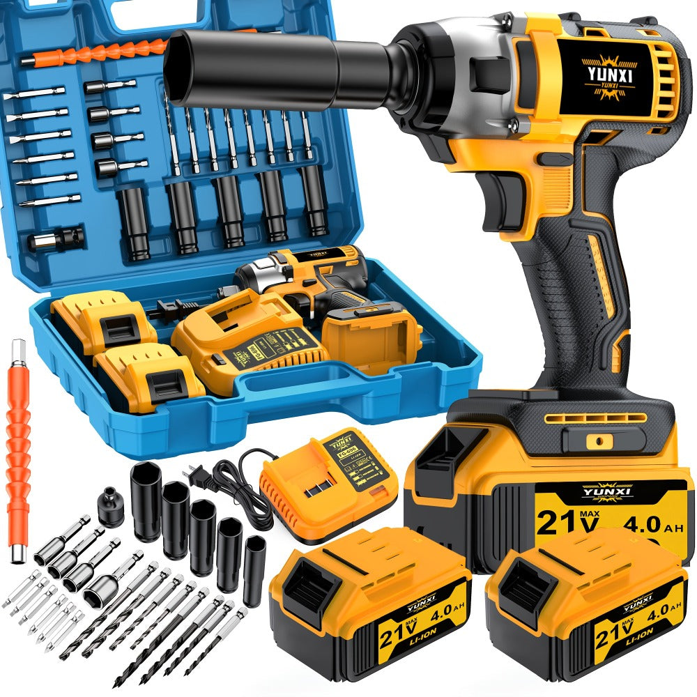 21V Cordless Drill Brushless Impact Wrench Multifunctional – Lithium Battery, Quick Charger, Variable Speed, Tighten Screws & Bolts, Compact Power Tool for Home, Car Repair & DIY – - product image 9