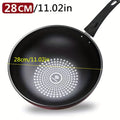 German Diamond Non-Stick Stir Fry Pan - Rice Stone Coating Smokeless Flat Bottom Wok for Induction Cooker Gas Stove, Multi-Purpose Household Frying Pan - product image 12