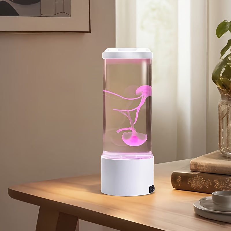 Jellyfish Lamp Deep Sea Atmosphere Night Light - Lifelike Color Changing LED Jellyfish Lava Lamp for Bedroom, Home Decor, Headboard, Easy Install, Soft Glow Nightlight Gift - product image 9