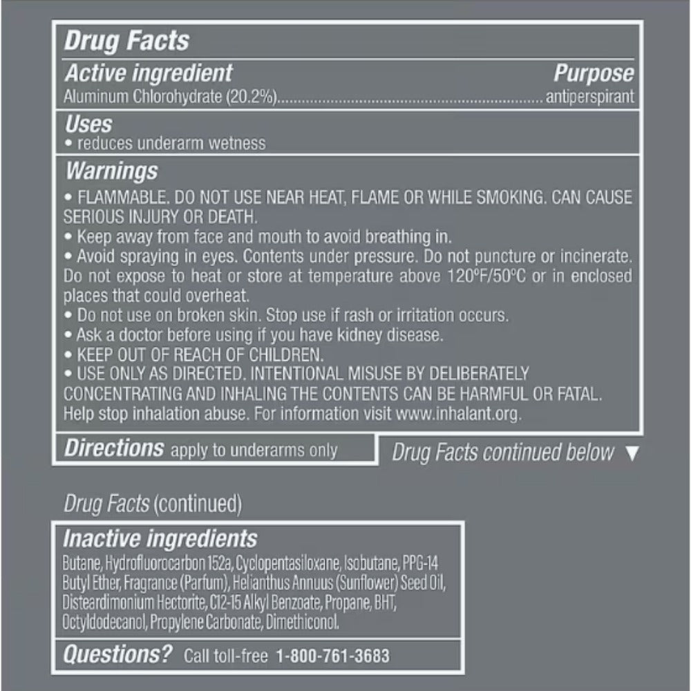 Dove Men+Care Dry Spray Antiperspirant Deodorant Pack of 6 – 150mL Each (5 fl oz), 48H Protection, Alcohol-Free, Assorted Scents, Total 30 fl oz - product image 2
