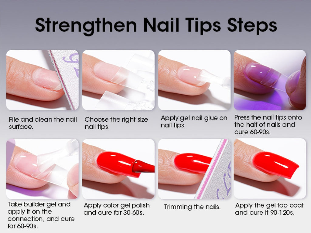 Clear Builder Gel HEMA-Free 5-in-1 2pcs 1.35oz — Nail Extension Strengthener Apex Construction Art Sealing & Repair | Soak-Off UV LED 28+ Days Chip-Proof Wear for Sensitive Skin Sa - product image 18