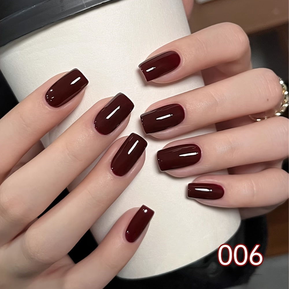 Gradient Gel Nail Polish Set 9pcs Ancola Red Collection – High Saturation Solid Gel, Shiny Gloss Finish, LED Curable Multifunctional Nail Gel | Spring Summer Ombre DIY Manicure Kit - product image 10