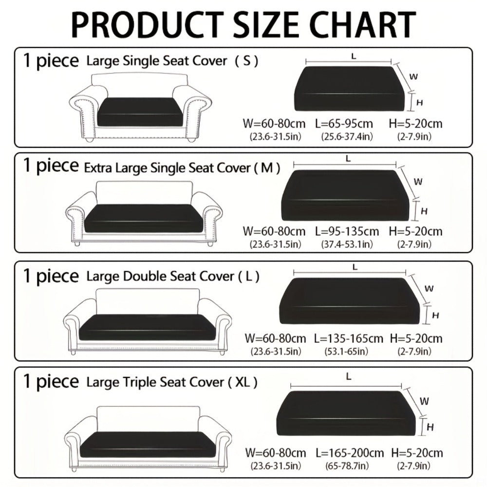 Sofa Cover Stretch Slipcover Universal Fit - Elastic Non-Slip Couch Cover Pet Friendly Machine Washable | Sofa Seat Cover Armrest Back Chaise Protector for Living Room Deep Gray Ho - product image 12