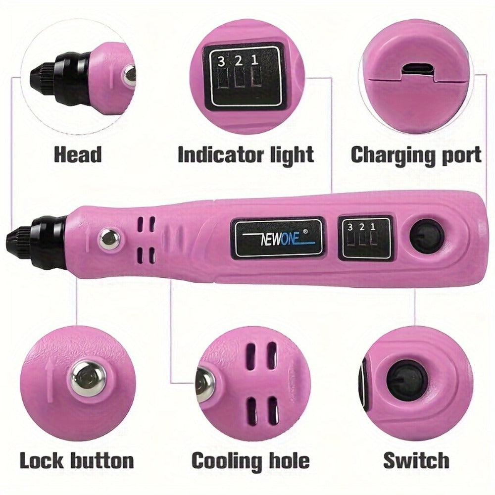 Cordless Rotary Tool Kit 3.6V USB Charging – Sanding Polishing Drilling Engraving Multi-Purpose Power Tool for Home Workshop Hobbyists 25/53/86 Pcs - product image 7
