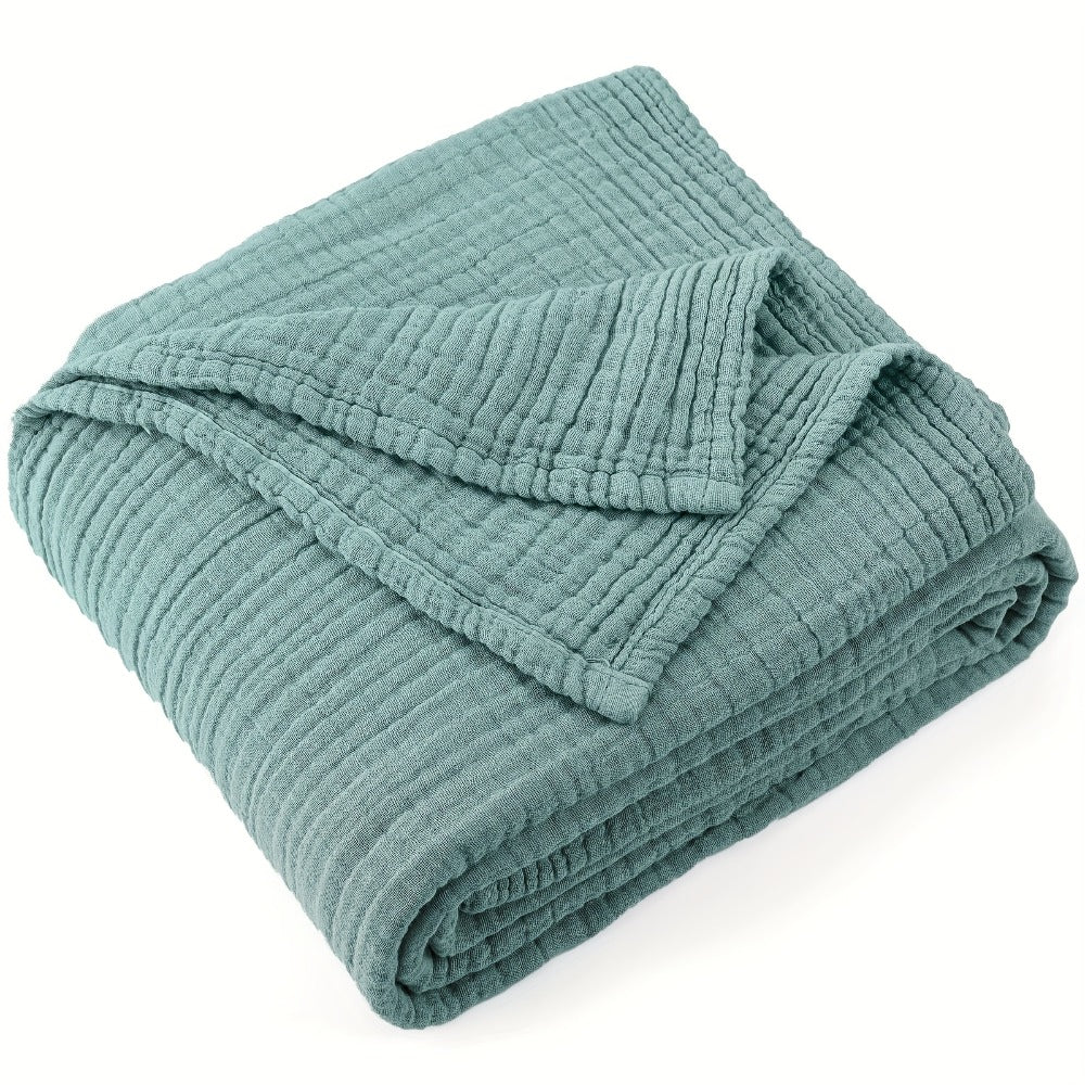 Muslin Blanket 100% Cotton 6-Layer – Breathable Soft Gauze Throw for Couch & Bed, All Season, Machine Washable, 13 Colors, 5 Sizes - product image 29