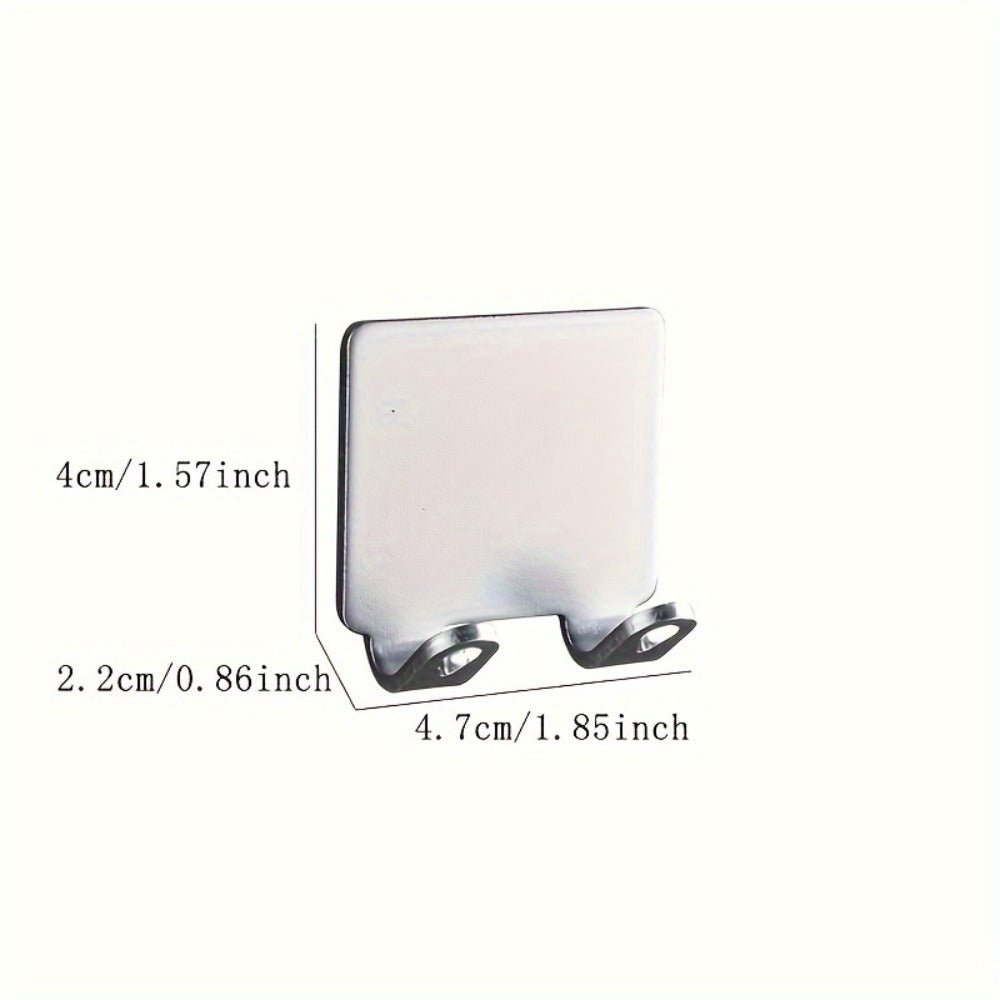 Wall Mounted Razor Holder 5pcs – Bathroom Razor Storage Hook for Men, No Drilling Non-Porous Adhesive Shaver Organizer for Shower Wall, Kitchen & Bathroom Accessories, Silver & Bla - product image 6