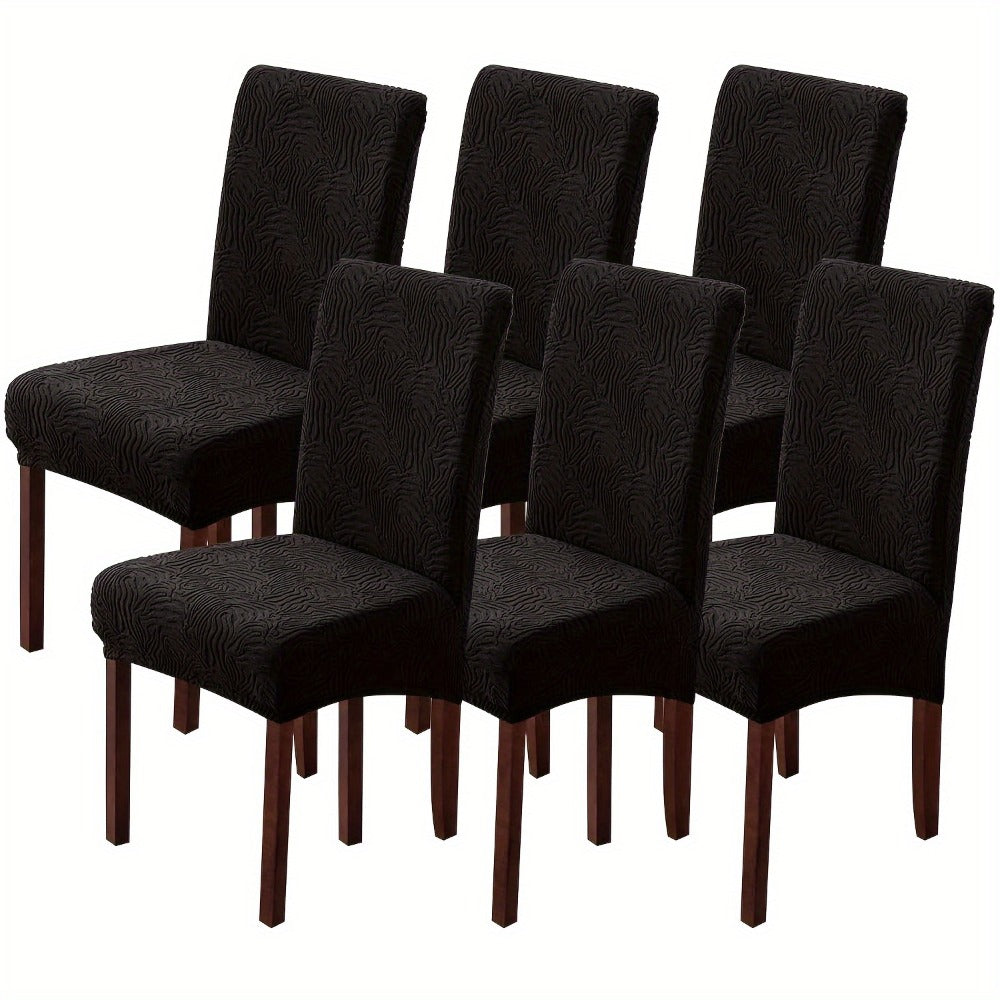 Dining Chair Covers Stretch Jacquard Slipcovers Removable Washable Chair Protector for Kitchen Hotel Restaurant Set of 4 or 6 - product image 13