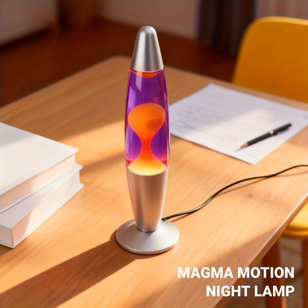 Lava Lamp 16 Inch for Bedroom Living Room Office, Relaxing Liquid Motion Lamp with Purple Water Yellow Wax, Retro Night Light Home Decor Accent - product image 8