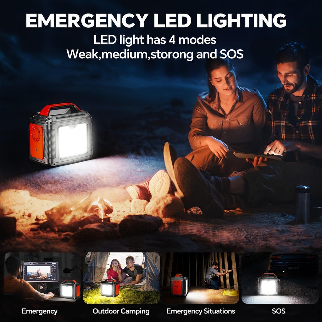 Power Station W/100W PD Fast Charging, 13 Outlets, Digital Display, 150W 155Wh, 296Wh Solar Generator Lithium-ion Battery for Travel Solar Lights, Camping - product image 5
