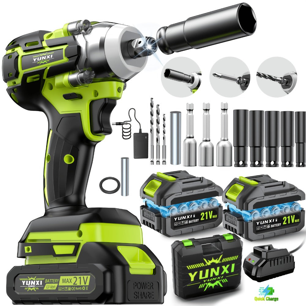 Cordless Impact Wrench Brushless Motor 3-in-1 High Torque – Rechargeable Battery, Lightweight Design, Variable Speed, for Car Repair, Auto Mechanic, Construction, Workshop & Househ - product image 15