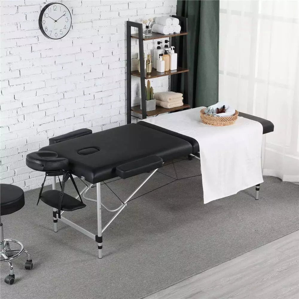 Portable Massage Table Foldable Aluminum Spa Bed – 3-Fold Adjustable Height 24" Wide Padded Treatment Bed for Esthetician, Lash Tech, Tattoo Artist, Waxing & Mobile Beauty Salon - product image 9
