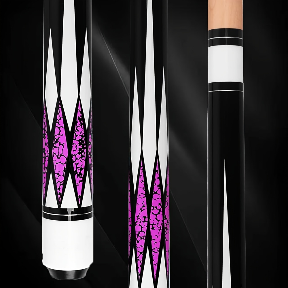 1/2 Split Maple Billiard Cue Stick for Men & Women, Durable Multi-Color Design, Great for Home Game Room, Family & Friends Billiards, Red Black Blue Purple Green – Pool Cue 58 Inch 13mm Tip 20oz