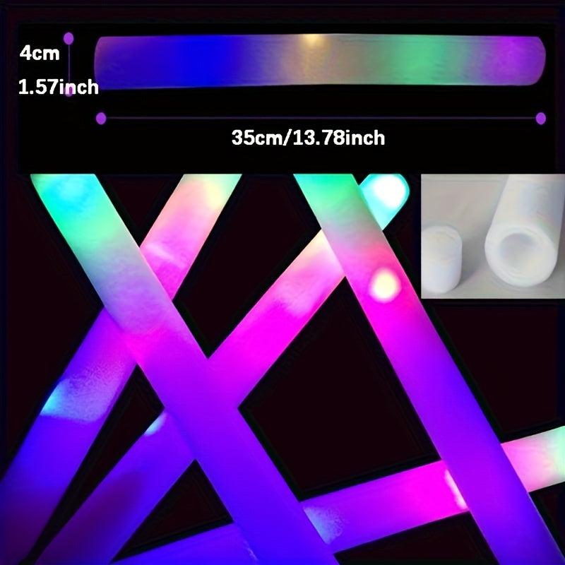 100 pcs Pack LED Foam Light Sticks - 3-Mode Color Changing Flashing Party Favors with Flashing Modes Suitable for Weddings, Birthdays, Concerts, Camping, for - product image 19