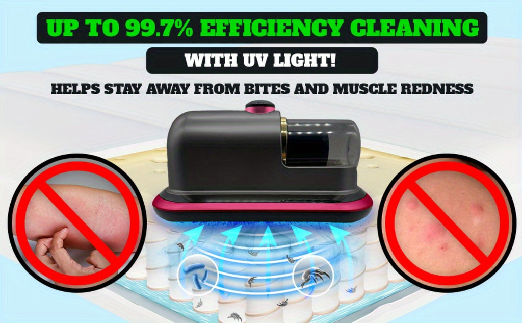 Cordless Mattress Vacuum Cleaner with Ultrasonic Heating & HEPA Filtration – Portable Bed Vacuum for Dust Mites, Pet Hair, Sofas, Upholstery & Carpets - product image 11