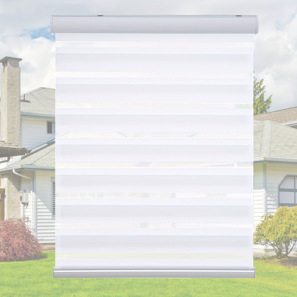 Cordless Zebra Blinds Double Layer Light Control Privacy Window Shades for Bedroom Living Room Office Easy Install Multiple Sizes - product image 8