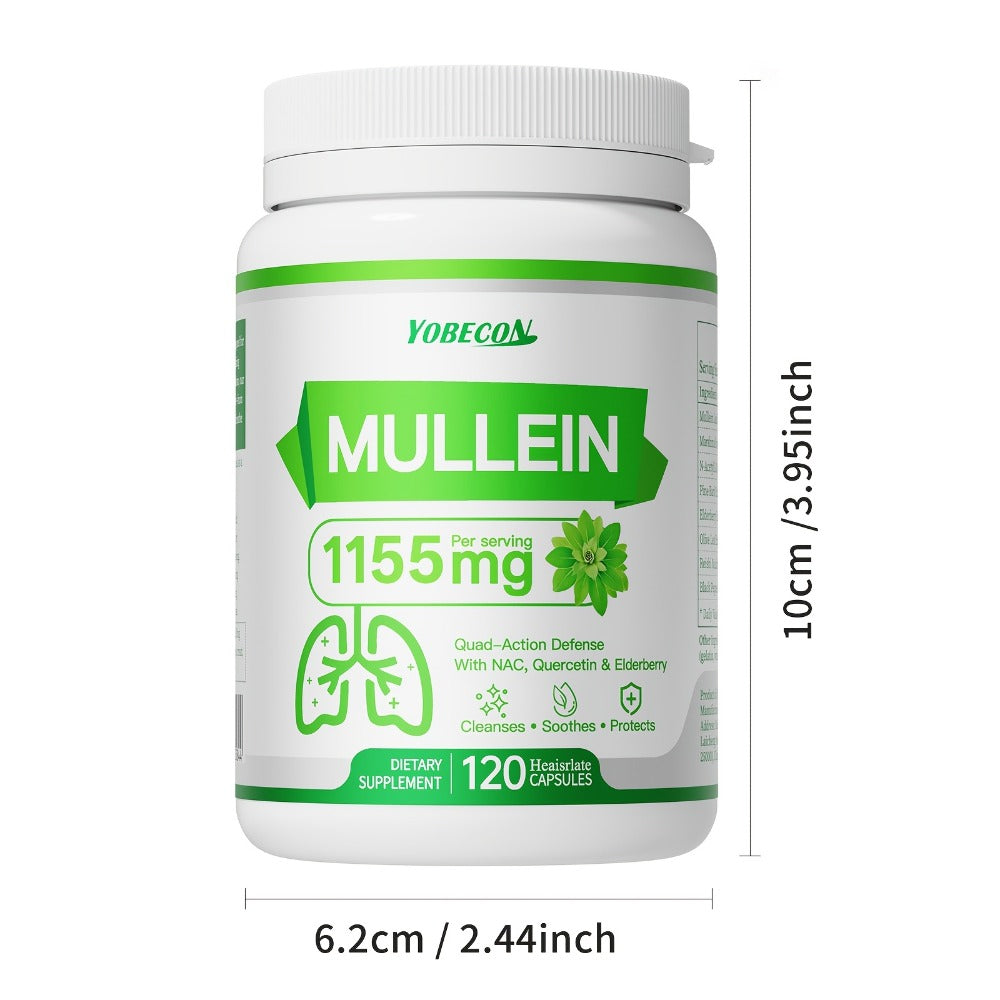 Lung Cleanse Capsules 120 Count with Mullein & NAC for Respiratory Support, Airway & Breathing Comfort, Immune Health, Seasonal & Year-Round Supplement for Adults - product image 10