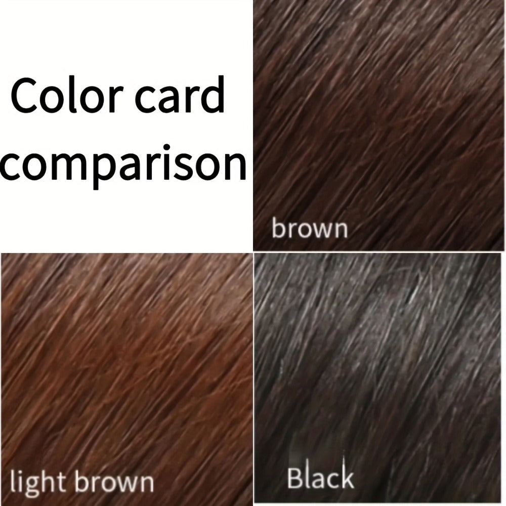 Hair Topper with Bangs for Women Thinning Hair Crown Coverage 10 Inch Lightweight Clip In Top Wig Volume Boost Black Dark Brown Light Brown Natural Blend - product image 9