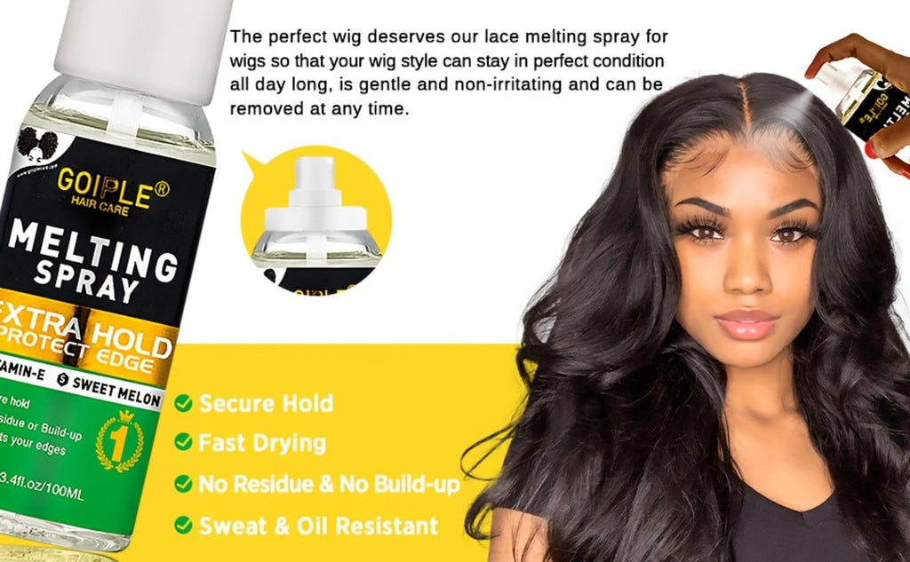Lace Wig Glue Kit 10pcs Complete Set with Lace Melting Spray Liquid Adhesive Remover Strong Hold Quick Dry for Beginners | Lace Front Full Lace Wig Fixing Tools - product image 12